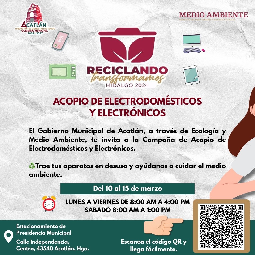 LANZAN CAMPAÑA DE ACOPIO DE APARATOS ELECTRÓNICOS EN ACATLÁN