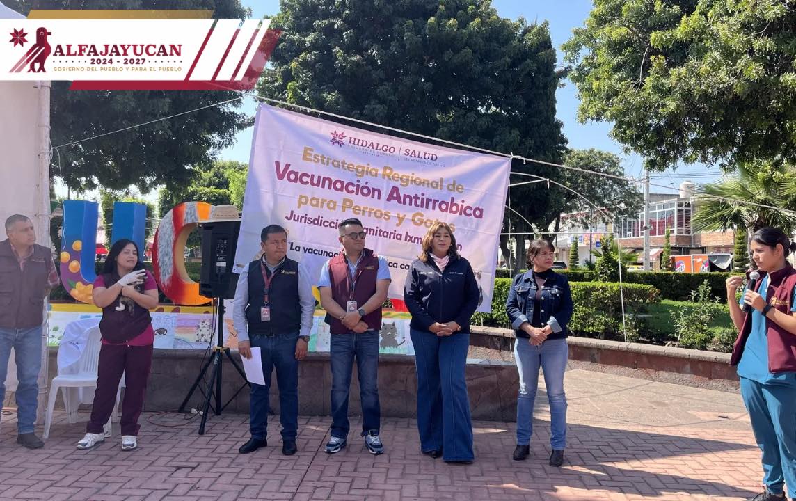 INICIA JORNADA DE VACUNACIÓN ANTIRRÁBICA EN ALFAJAYUCAN PARA PROTEGER LA SALUD PÚBLICA