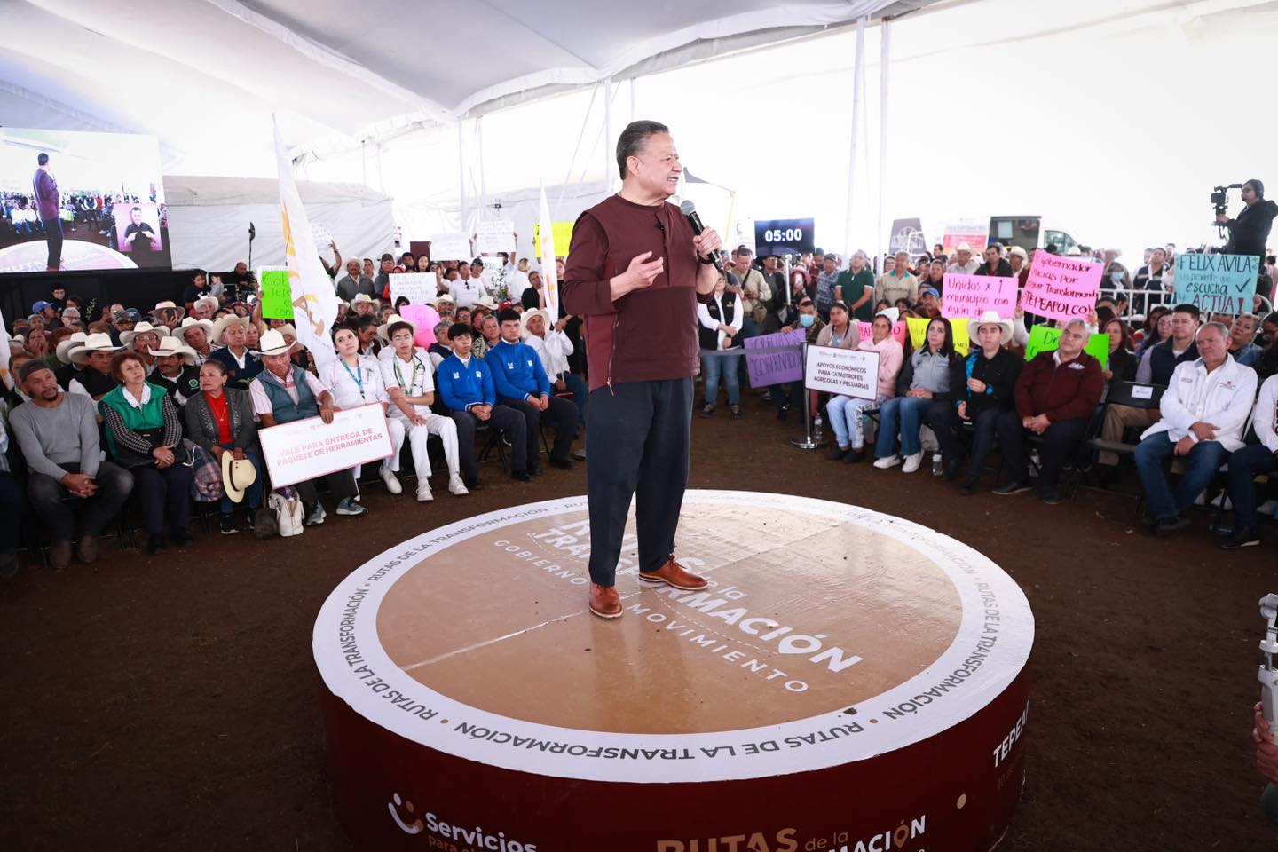 JULIO MENCHACA ENCABEZA RUTAS DE LA TRANSFORMACIÓN EN TEPEAPULCO