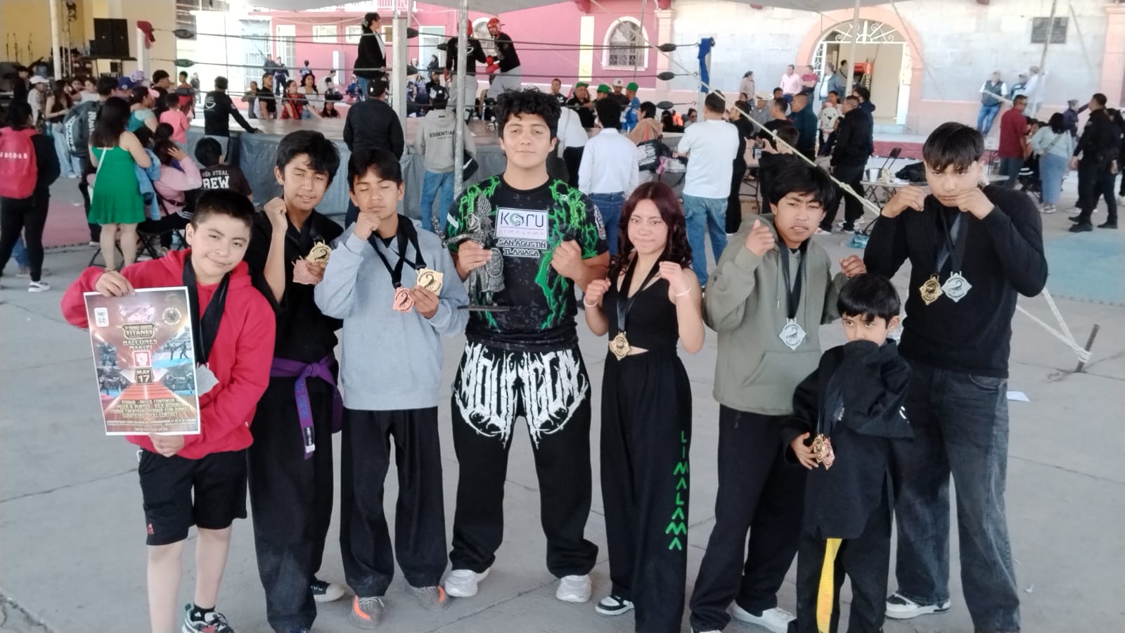 Deportistas de San Agustín Tlaxiaca obtuvieron medallas en Campeonato Abierto de Artes Marciales