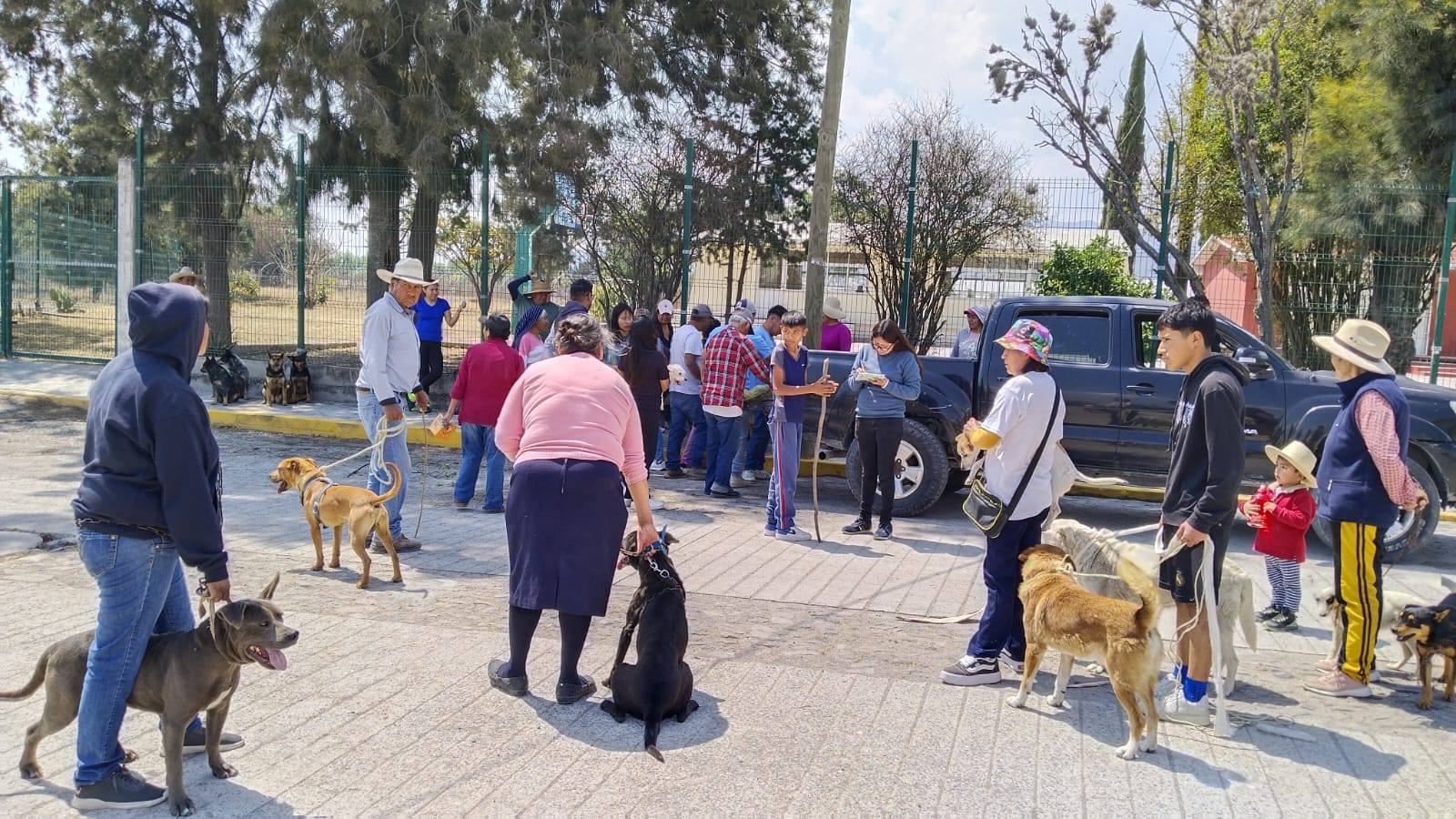 REALIZAN JORNADA DE VACUNACIÓN ANTIRRÁBICA EN TEXCATEPEC, CHILCUAUTLA