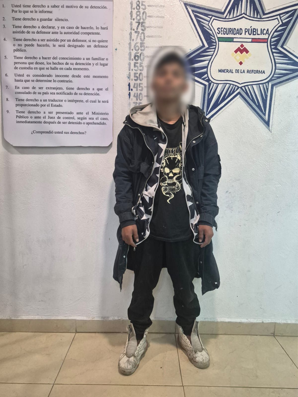 RECUPERAN MOTOCICLETA CON REPORTE DE ROBO Y DETIENEN A JOVEN EN MINERAL DE LA REFORMA