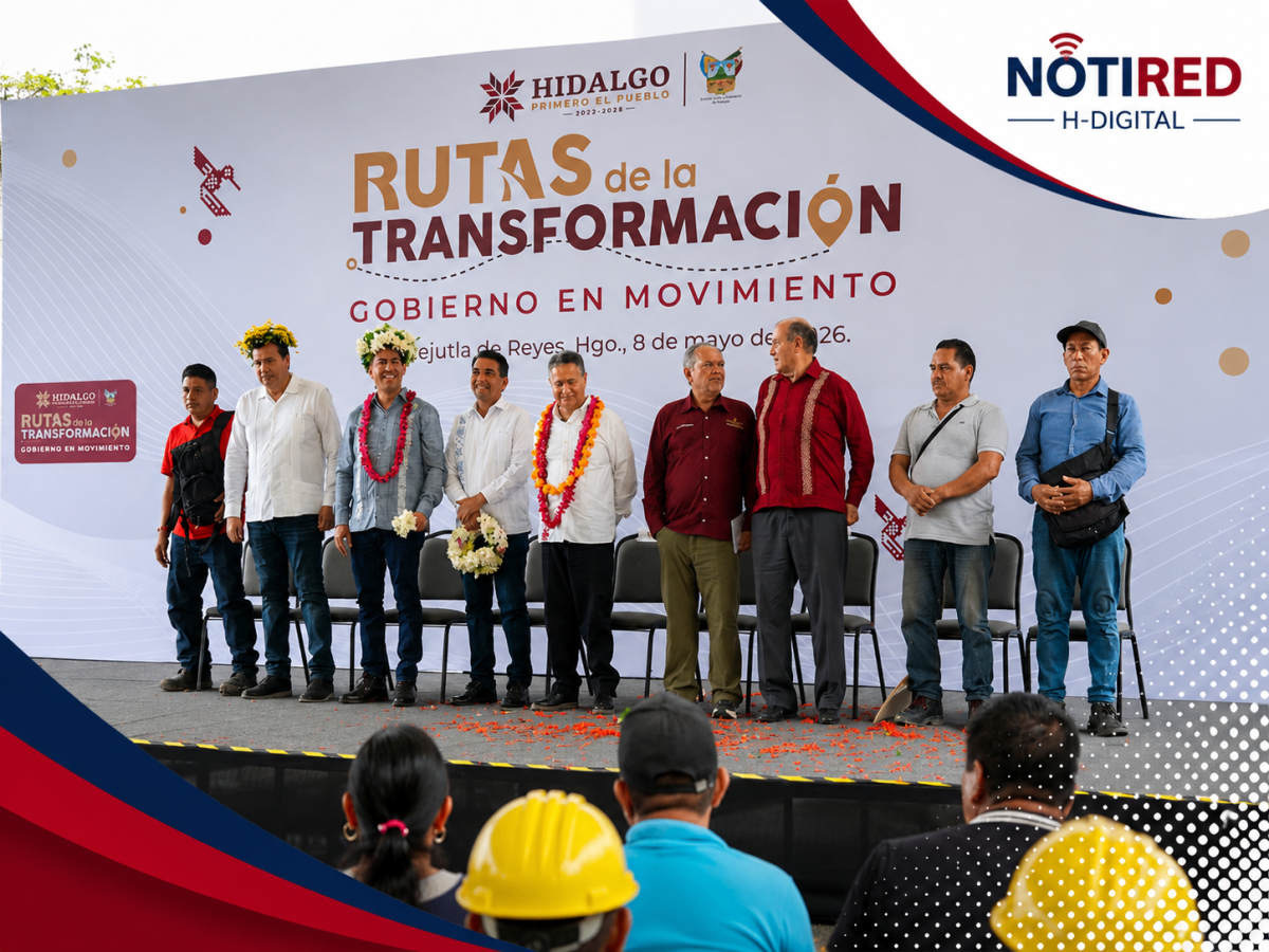 Julio Menchaca y Alfredo San Román fortalecen Huejutla con Rutas de la Transformación