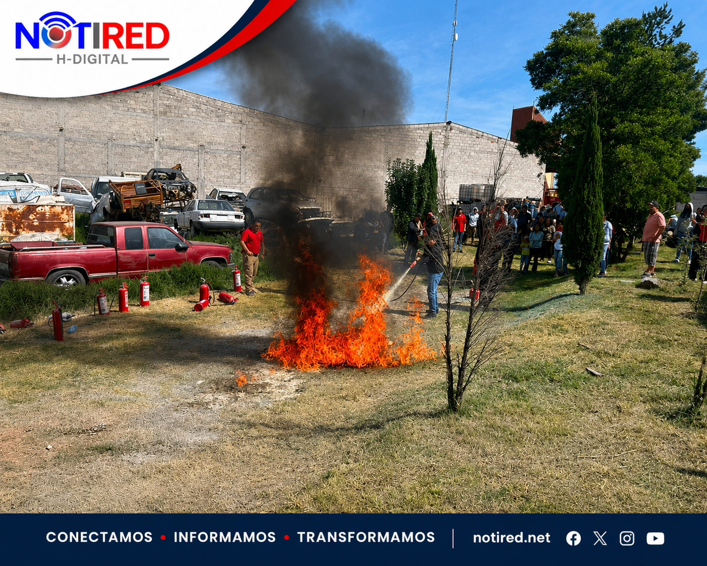 PROTECCIÓN CIVIL DE TULANCINGO CAPACITA A FERIEROS EN EL USO DE EXTINTORES PREVIO A LA FERIA DE LOS ANGELITO