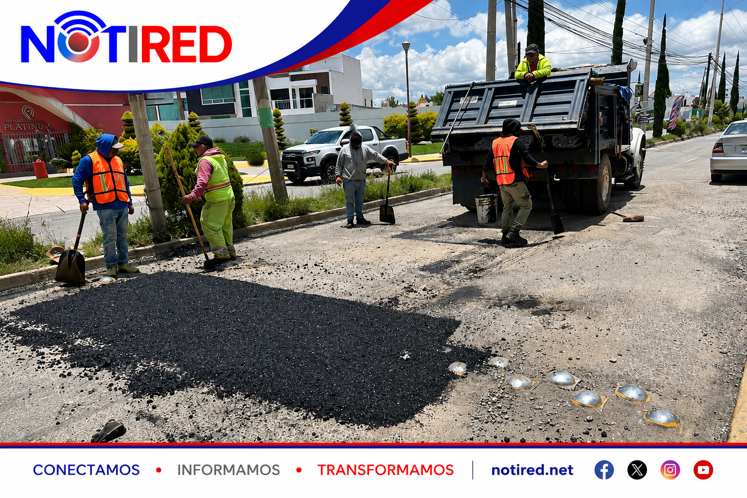 ZEMPOALA REANUDA TRABAJOS DE BACHEO EN LA ZONA DE FRACCIONAMIENTOS