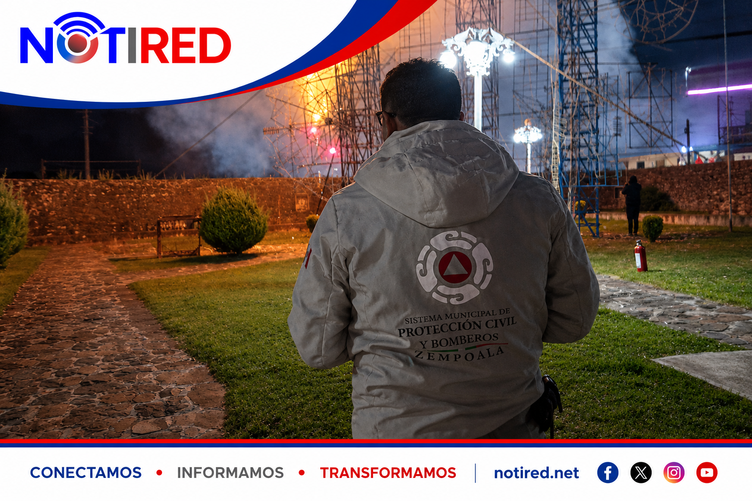 PROTECCIÓN CIVIL Y BOMBEROS CONCLUYEN CON SALDO BLANCO EL OPERATIVO DE LA FERIA PATRONAL ZEMPOALA 2026