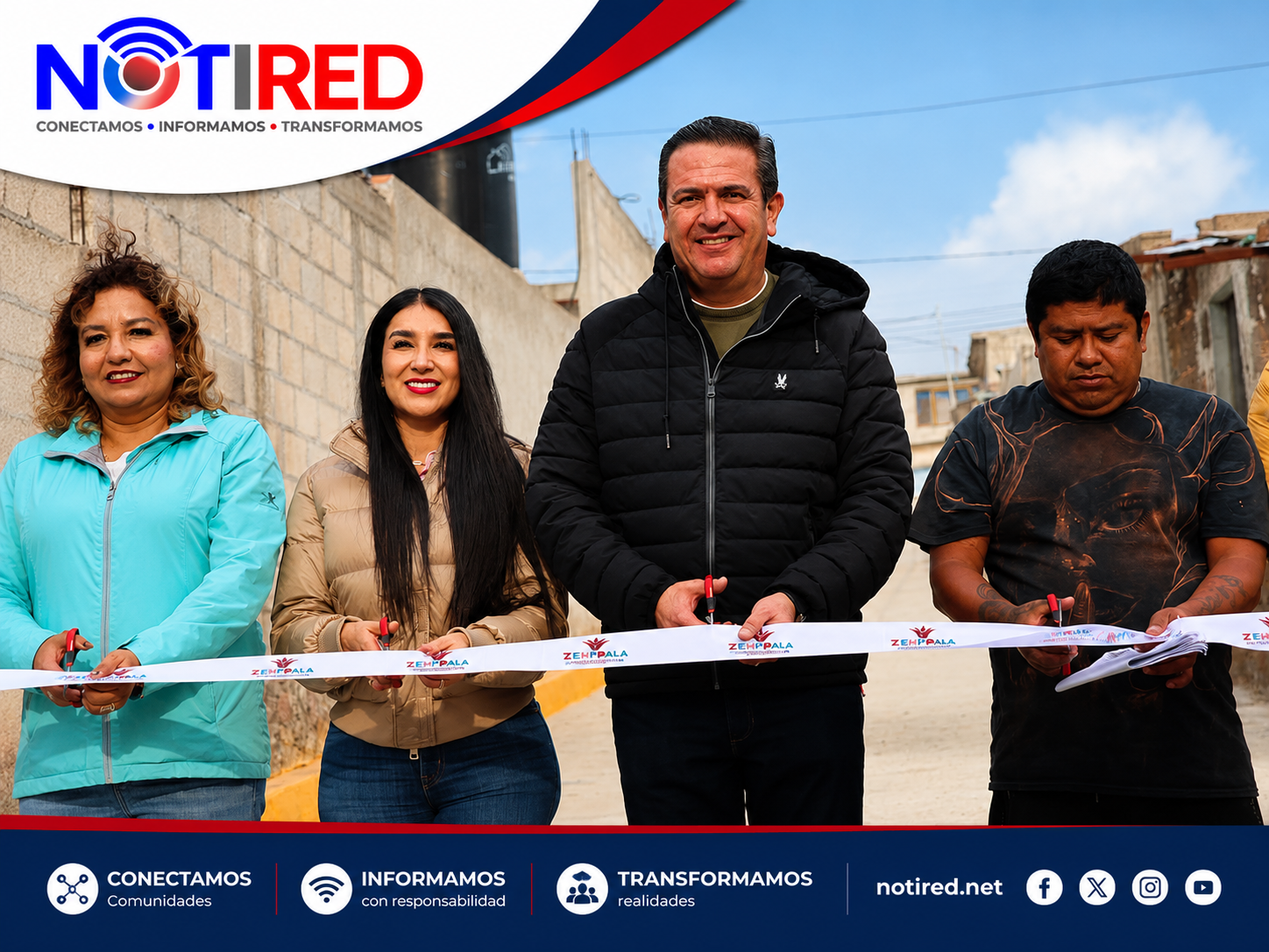 ZEMPOALA ENTREGA CINCO OBRAS PARA FORTALECER LA EDUCACIÓN, LA INFRAESTRUCTURA Y LA MOVILIDAD