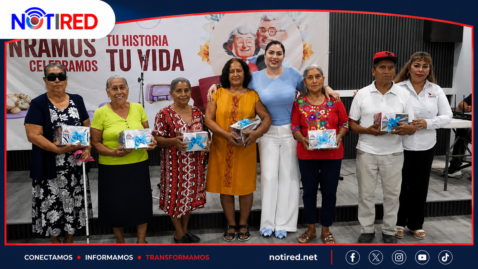 DIF HUEJUTLA RECONOCE LA CONTRIBUCIÓN DE LAS PERSONAS ADULTAS MAYORES