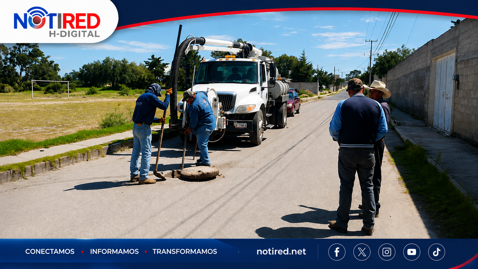 ZEMPOALA FORTALECE SERVICIOS PÚBLICOS CON MANTENIMIENTO DE LA RED DE DRENAJE