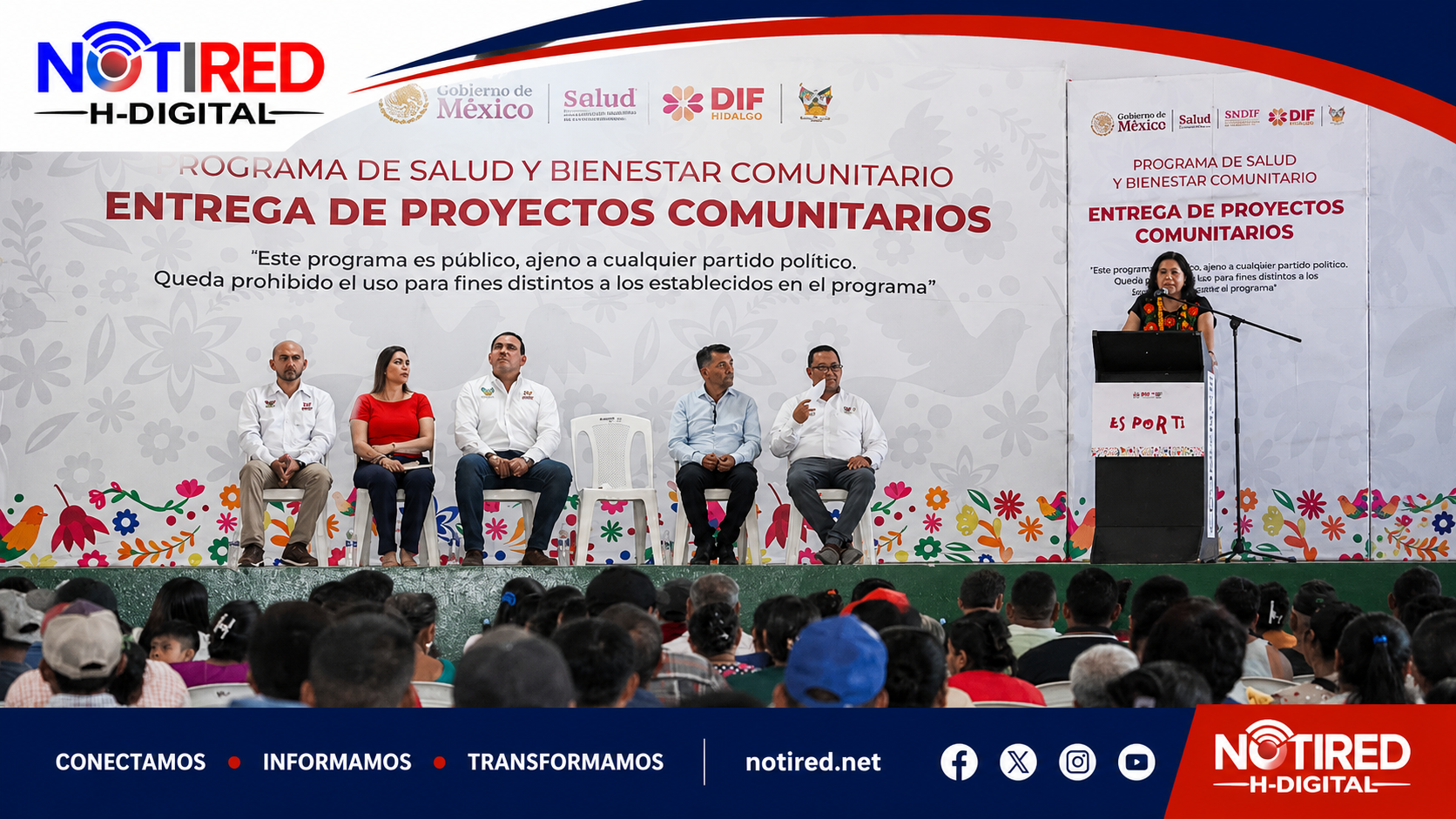 Entregan más de 500 mil pesos en proyectos comunitarios y ayudas técnicas en Huejutla