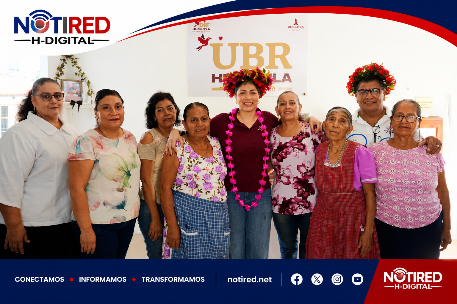 Kristel Rodríguez entrega placas dentales a usuarios de la UBR en Huejutla
